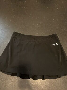 FILA Sport Black Women's Tennis Skort with pleats - large